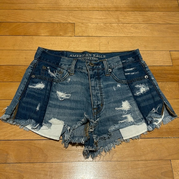 Short en jean American Eagle noir femme taille 4 Hi-Rise